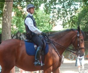 пазл Лондонская полиция на лошадях